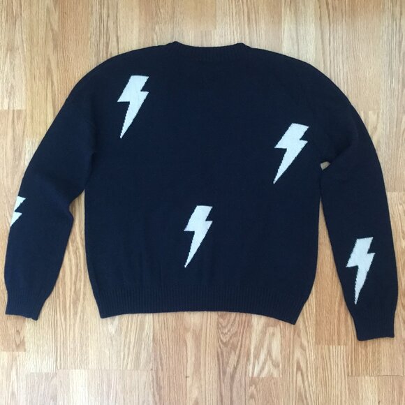 Rails Presley Lighting Bolt Sweater Wool Cashmere Size S - Picture 7 of 8